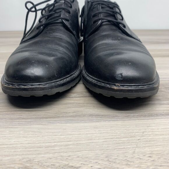 ECCO Vitrus Men\'s Dress Shoes Size EU 44 US 10 Leather Black
